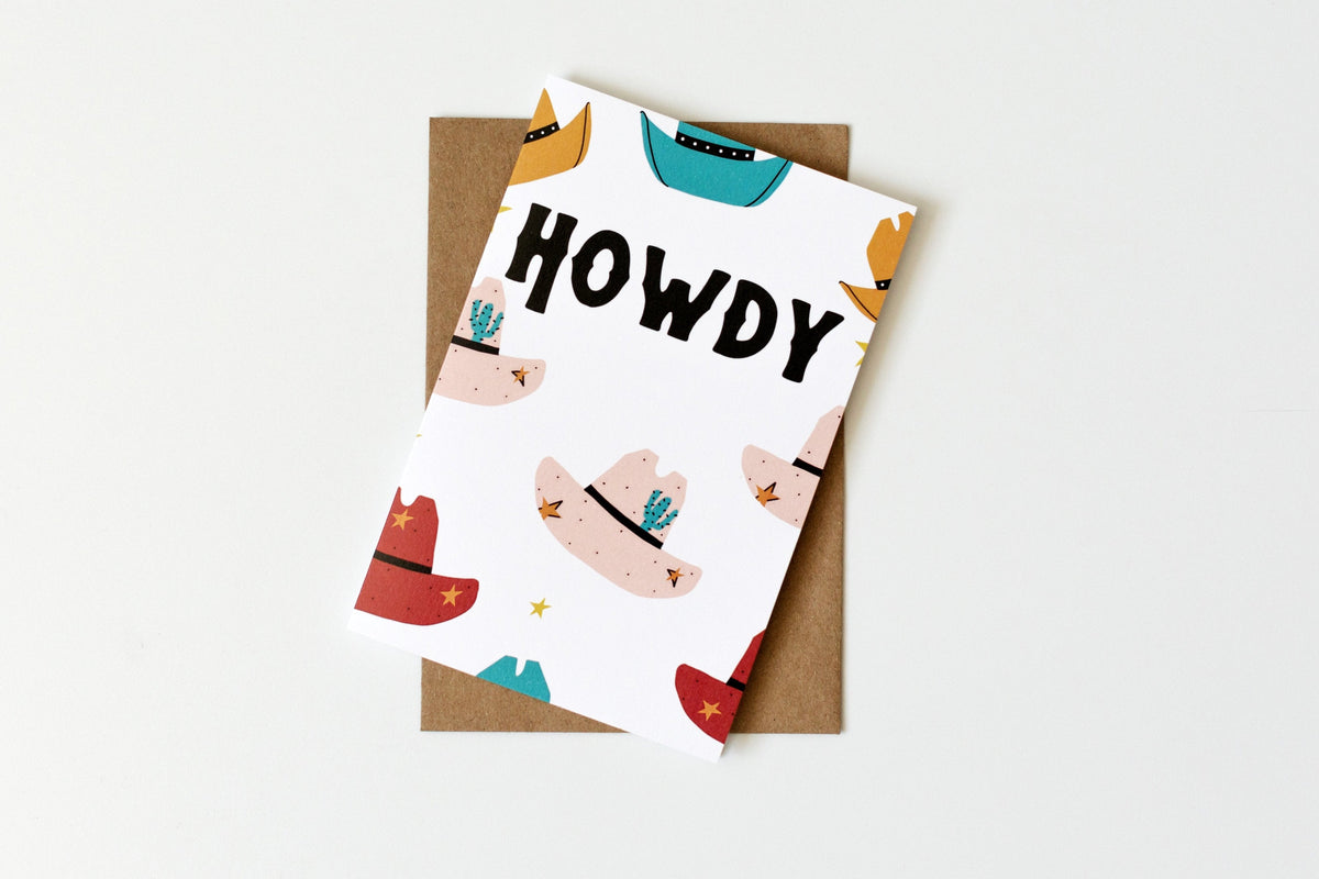 Howdy Greeting Card