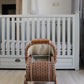 Vintage Charm Rattan Doll Pram