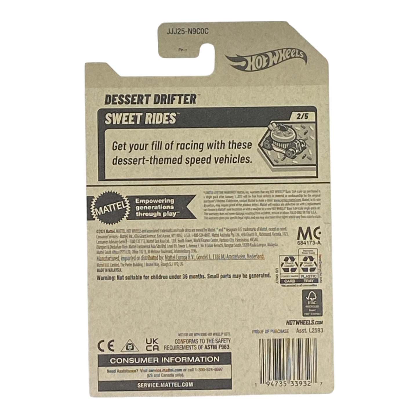 Hot Wheels Dessert Drifter - Sweet Rides Series 2/5