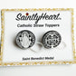 Catholic Straw Toppers: St. Benedict Medal (a 2 pack!)