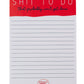 Shit To Do Notepad