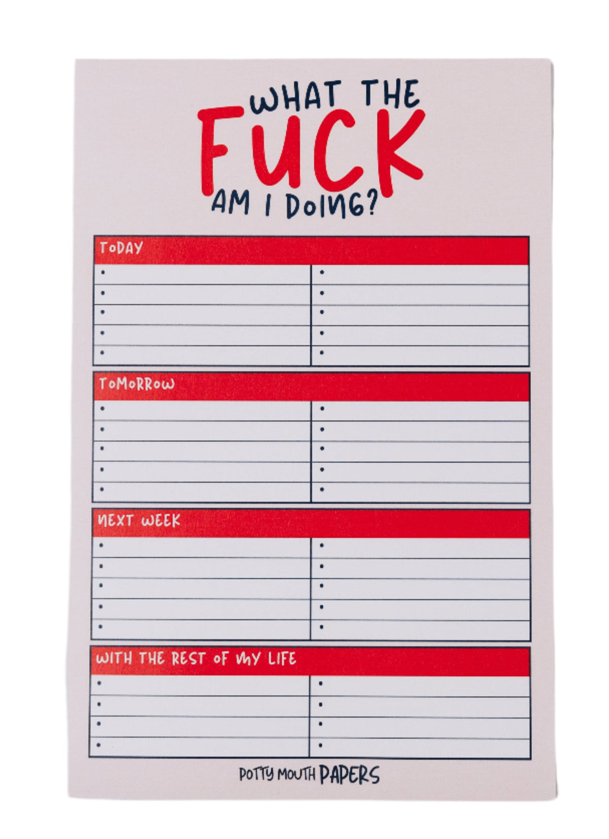 What The Fu*k Am I Doing Notepad