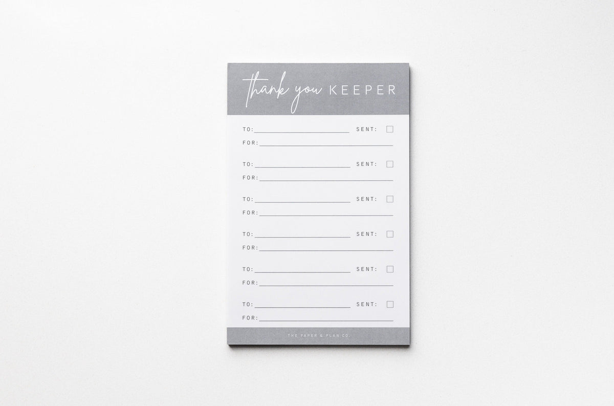 Thank You Keeper Notepad