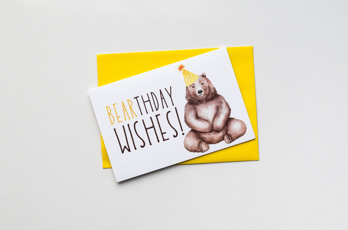 Bearthday Wishes Greeting Card