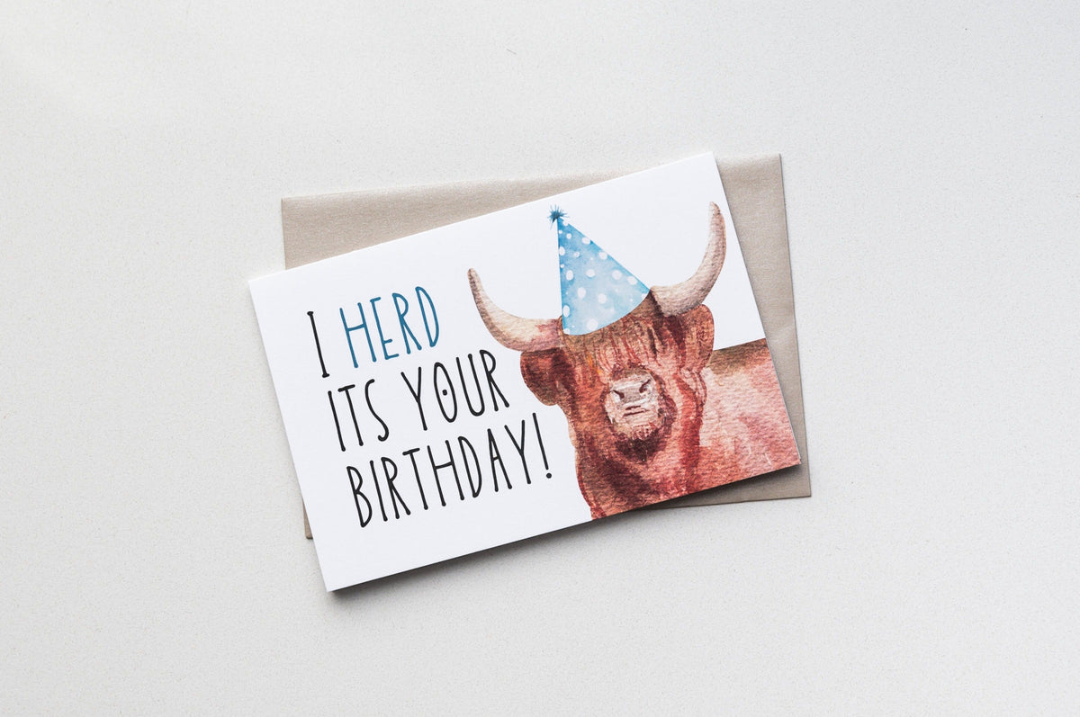I Herd It's Your Birthday Greeting Card