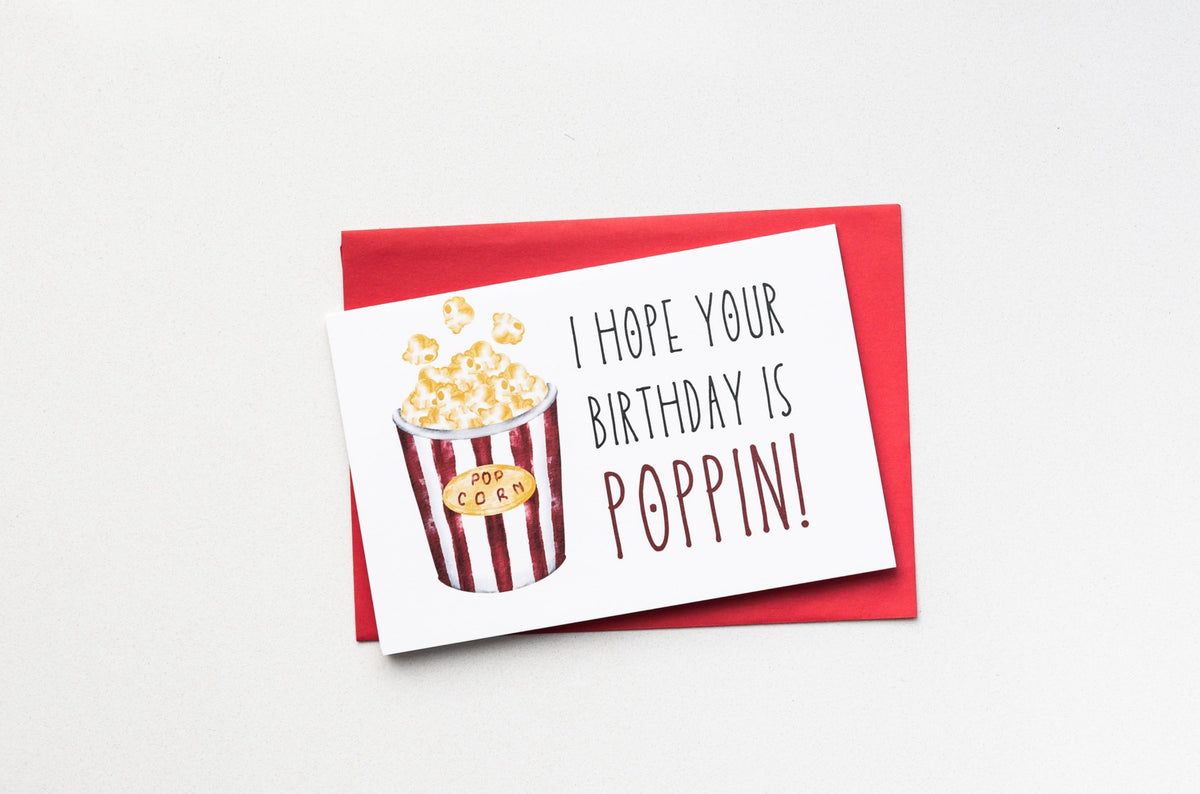 Poppin' Birthday Greeting Card