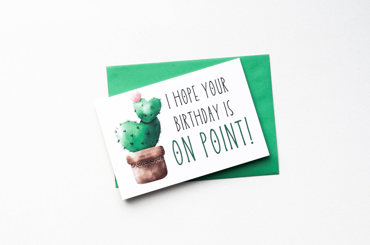 On Point Birthday Greeting Card