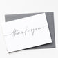 10 Pack Thank You Greeting Cards - Gray