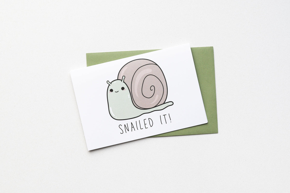 Snailed It! Greeting Card