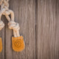 Stuey Sock Monkey Natural Rope Knottie® Dog Toy, Large (9mm rope diameter)