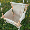Premium Outdoor High Back Baby & Toddler Swing- Wheat