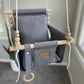 Indoor High Back Baby & Toddler Swing-Gray