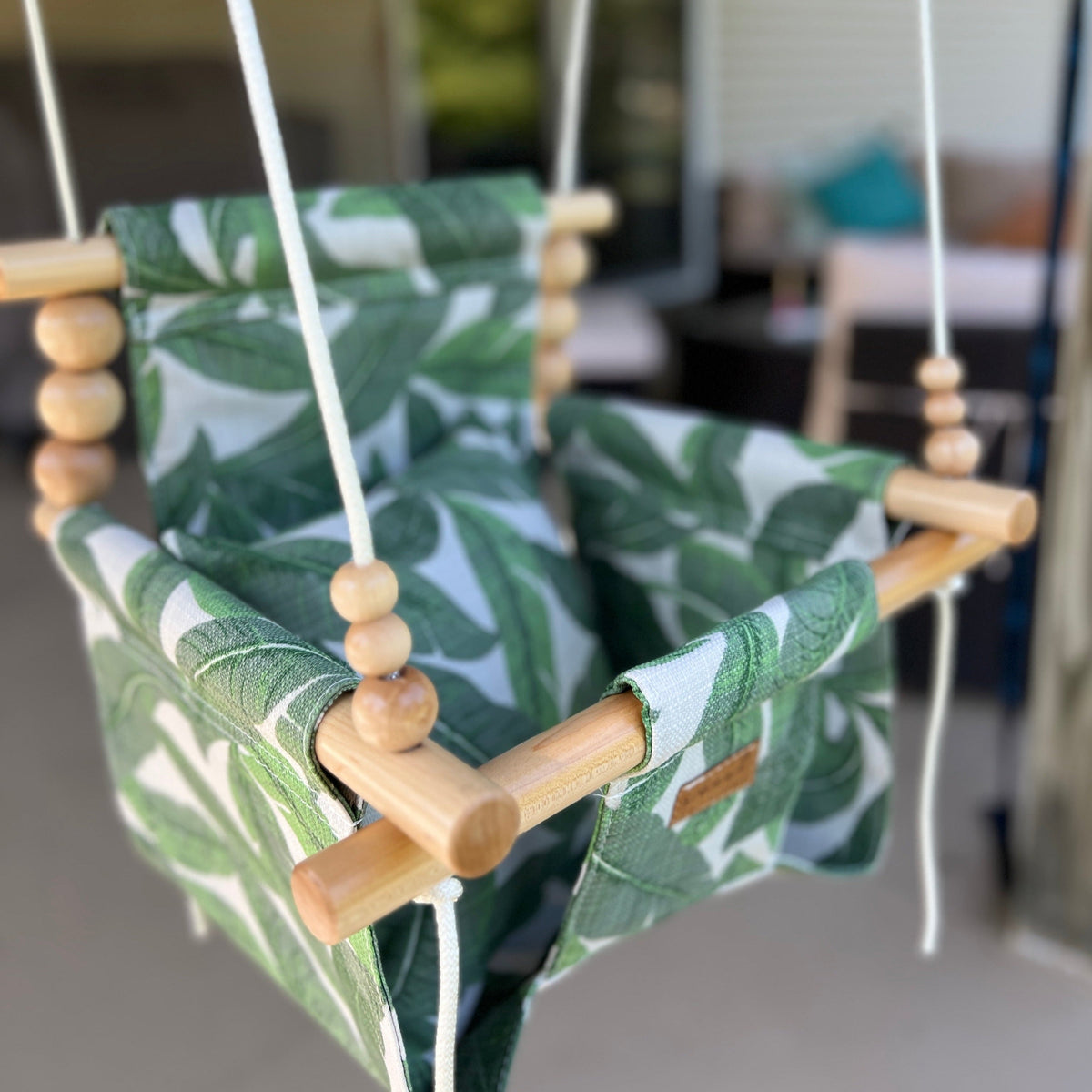 Outdoor Baby & Toddler Swing-Tropical Leaf
