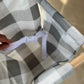 Outdoor High Back Baby & Toddler Swing-Gray Buffalo Check