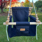 Premium Outdoor High Back Baby & Toddler Swing- Navy