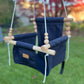 Premium Outdoor High Back Baby & Toddler Swing- Navy