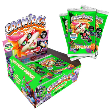 Craniacs Series 3 Trading Cards Skullblam 24-Pack Hobby Box