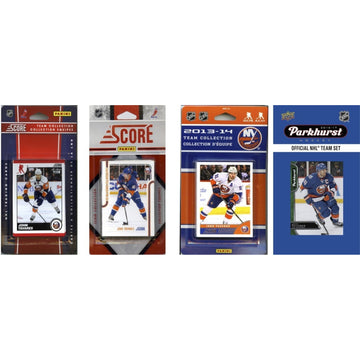 Nhl New York Islanders 4 Different Licensed Trading Card Team Sets