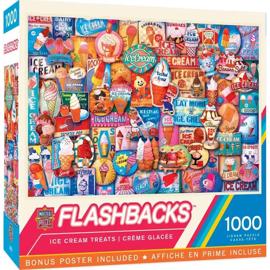 Ice Cream Treats Flashbacks 1000 Piece Jigsaw Puzzle MasterPieces
