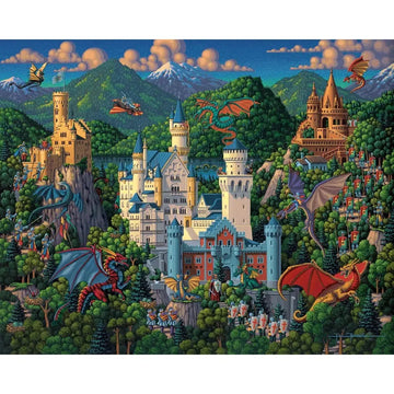 Imaginary Dragons 300 Piece Jigsaw Puzzle Dowdle