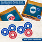 Bolaball Washer Toss Game Set - 2 Solid Wood Targets & 2.5" Washers - Outdoor Lawn Game for Family & Kids