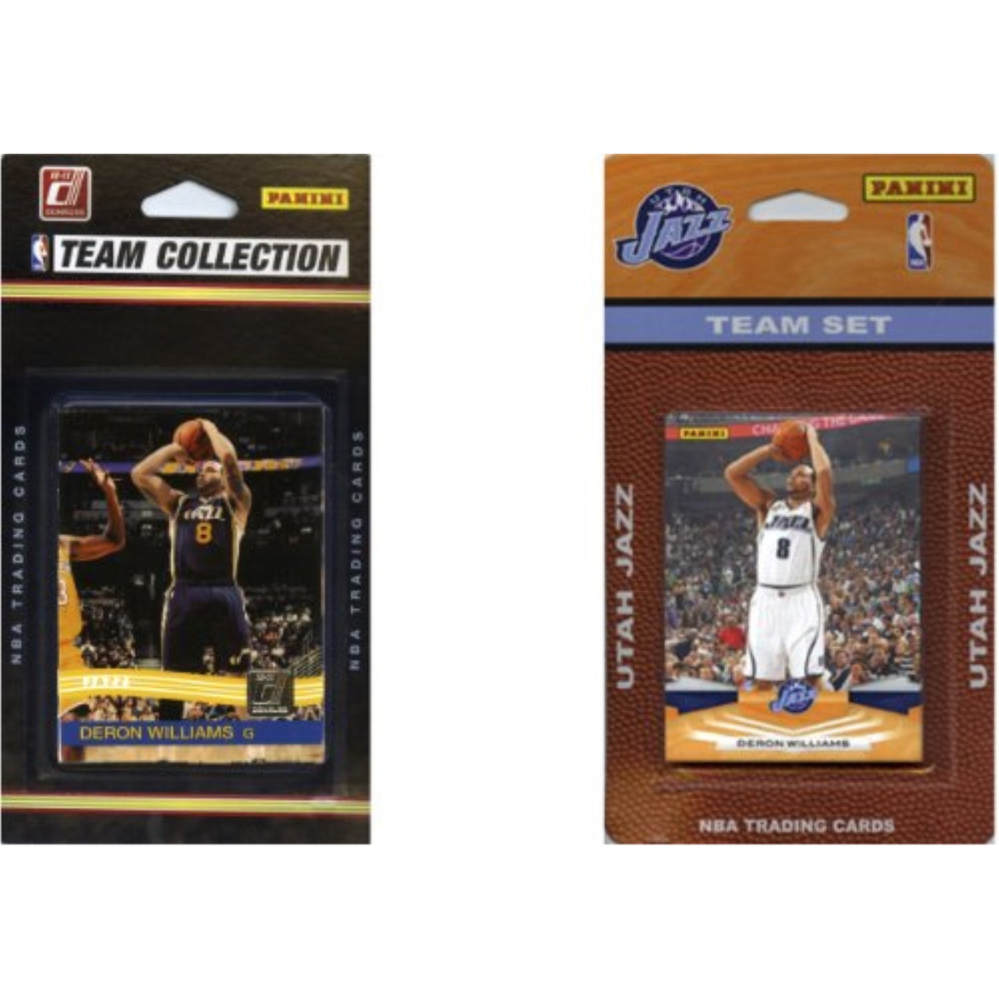 Nba Utah Jazz 2 Different Licensed Trading Card Team Sets