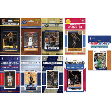 Nba Utah Jazz 9 Different Licensed Trading Card Team Sets