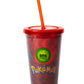 Pokmon Charizard Lenticular Plastic Tumbler Cup Lid & Straw | Holds 16 Ounces