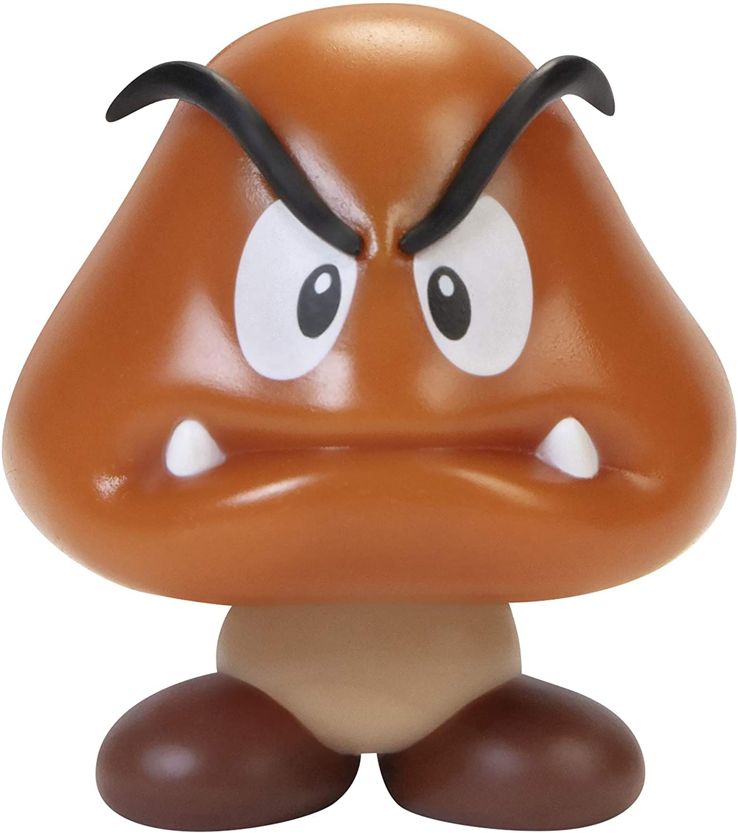Super Mario Goomba Action Figure - 2.5 Inch Brown Collectible Toy, Model 405374, Plastic
