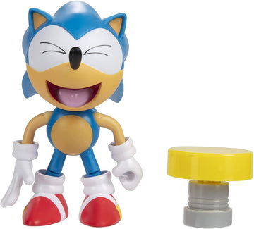 Sonic The Hedgehog 4-Inch Action Figure Classic Sonic With Spring Collectible Toy