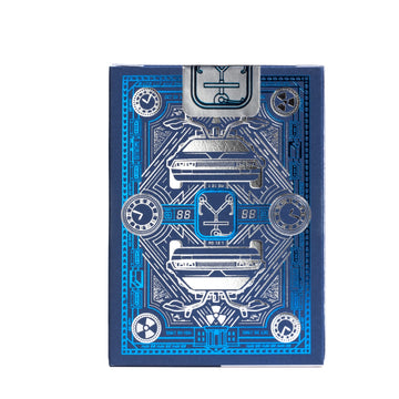 Bicycle Back To The Future Playing Cards 1 Pack, Premium, Foil, Metallic , Blue