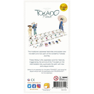 Funforge Tokaido Matsuri 5Th Edition Board Game Expansion | Strategy Game | Adventure Game | Exploration Game | Ages 8+ | 2-5 Pl