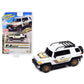 2007 Toyota Fj Cruiser White With Stripes And Roofrack Limited Edition To 4800 Pieces Worldwide 1/64 Diecast Model Car By Johnny