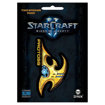 Starcraft Ii: Wings Of Liberty Multi-Size Sticker 2-Pack: Protoss, Yellow