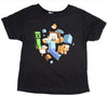 Minecraft Run Away! Youth T-Shirt Large