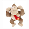 Super Mario Donkey Kong Plush Toy - 15 Inch Brown Stuffed Animal, Model DK, Soft Plush Material