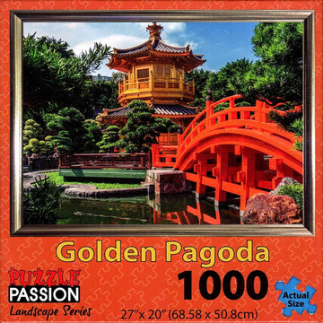 Puzzle Passion - Golden Pagoda - 1000 Piece Jigsaw Puzzle