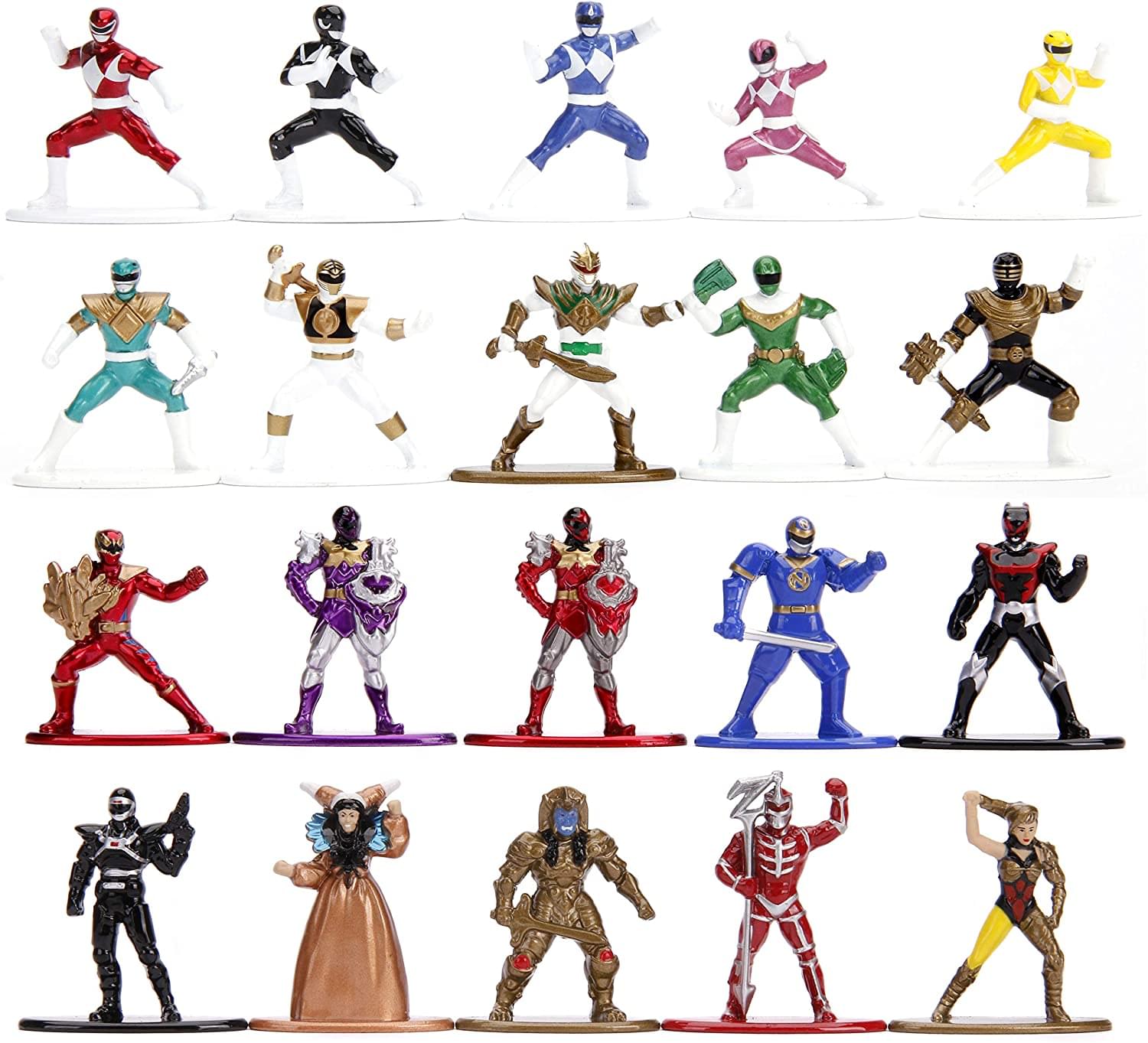 Jada Toys Power Rangers 20-Pack Die-Cast Metal Collectible Figures, 1 ...