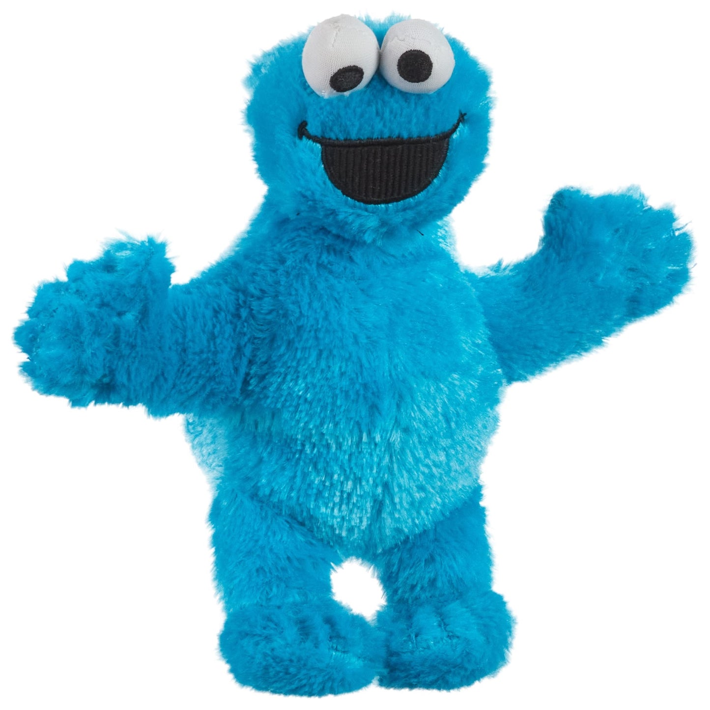 Just Play Cookie Monster Plush Stuffed Animal - 8-inch Blue Polyester Toy for Kids Ages 18 Months, Model 57564
