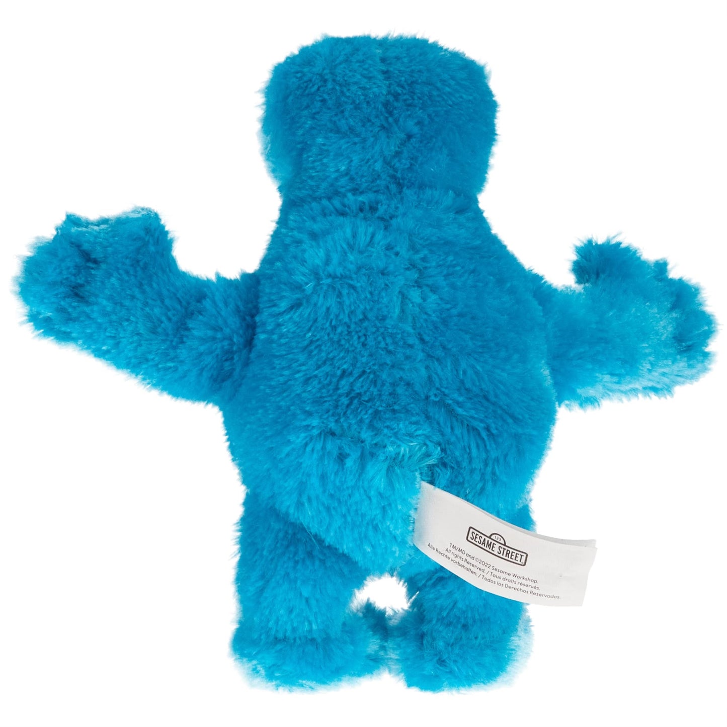 Just Play Cookie Monster Plush Stuffed Animal - 8-inch Blue Polyester Toy for Kids Ages 18 Months, Model 57564