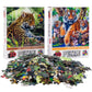Jaguar & Tigers Set of 2 300 Piece Lenticular Jigsaw Puzzles Prime 3D