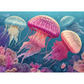Jellyfish Bloom 1000 Piece Jigsaw Puzzle Final Piece
