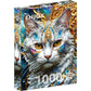 Jeweled Cat 1000 Piece Jigsaw Puzzle Enjoy