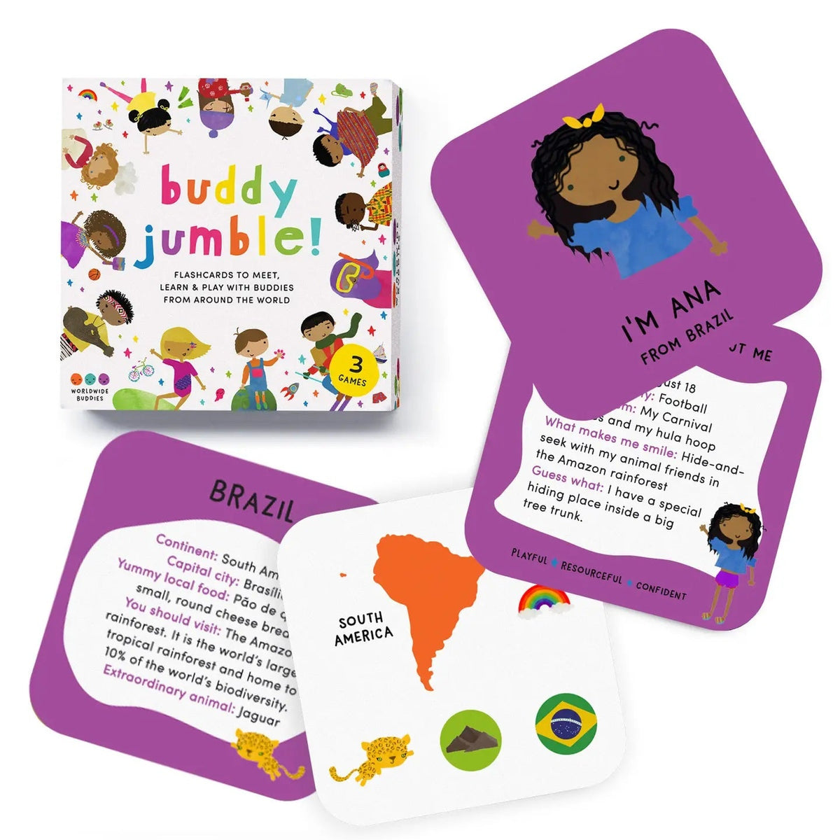 Buddy Jumble | Geography Card Game