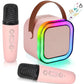 Kids Mini Karaoke Voice Changer Portable Bluetooth Speaker plus 2 Wireless Microphones