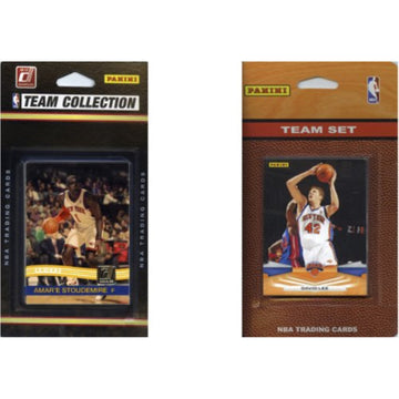 Nba New York Knicks 2 Different Licensed Trading Card Team Sets