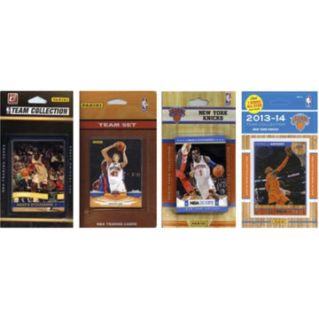 Nba New York Knicks 4 Different Licensed Trading Card Team Sets