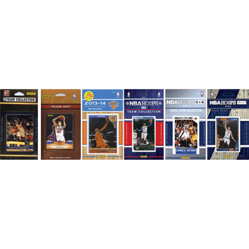 Nba New York Knicks 6 Different Licensed Trading Card Team Sets