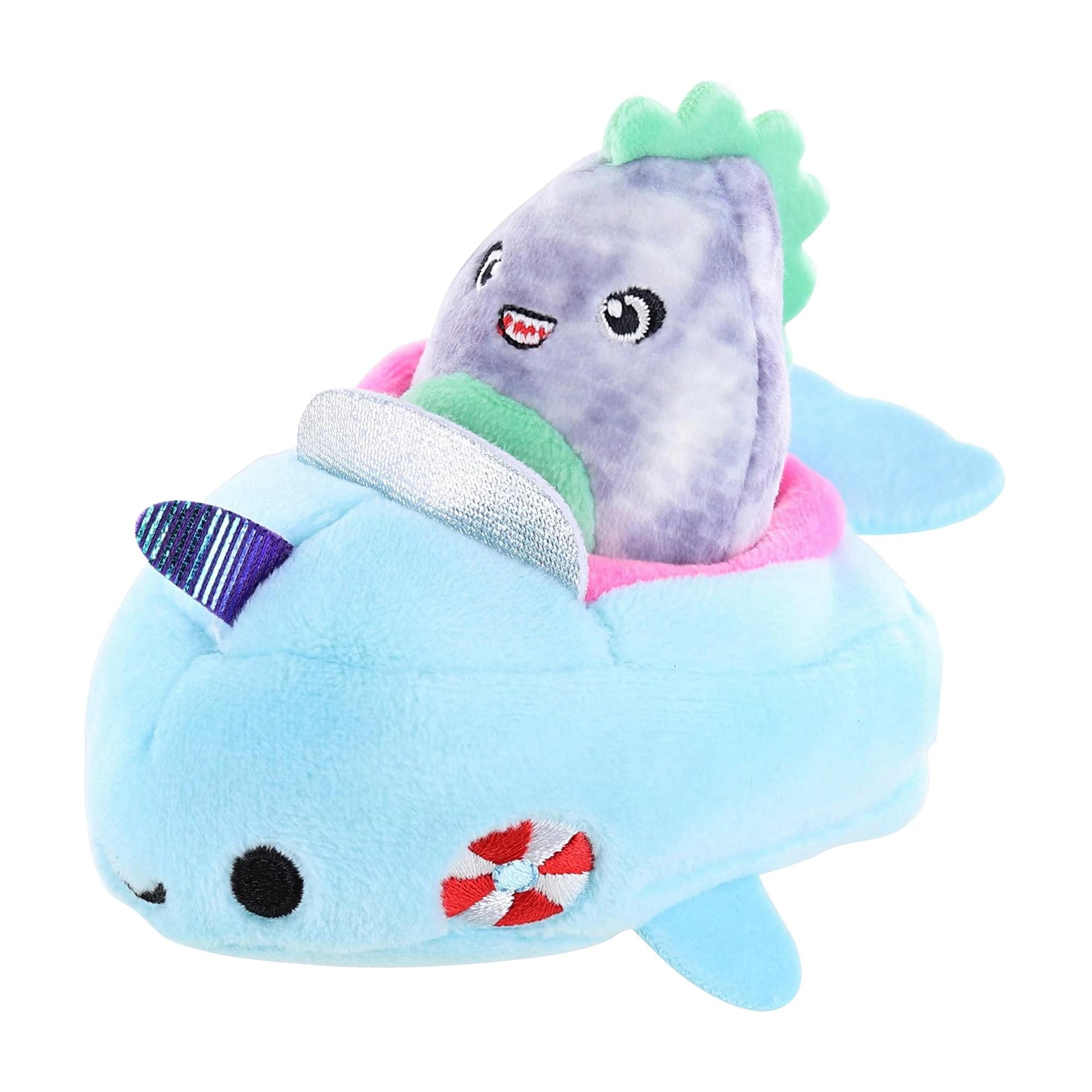 Squishville Mini Squishmallow Plush | Chuey the TRex in Vehicle