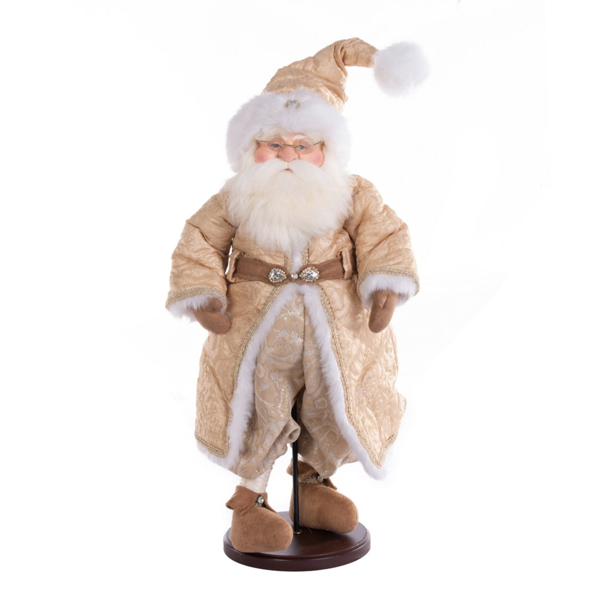 19 Rejoice Santa Doll with Stand